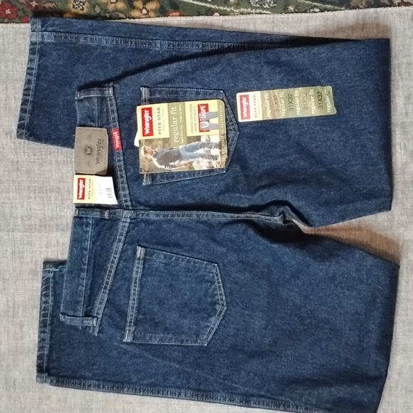 - Wrangler Five Star Regular Fit Denim Blue Jeans NWT - Picture 3 of 5